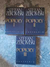 Stefan Żeromski Popioły - trzy tomy, duża czcionka! Okazja!