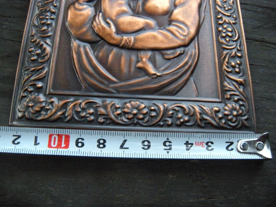 stary święty obrazek ikona św Matka Boska Boża Jezus Jezusek Maryjka