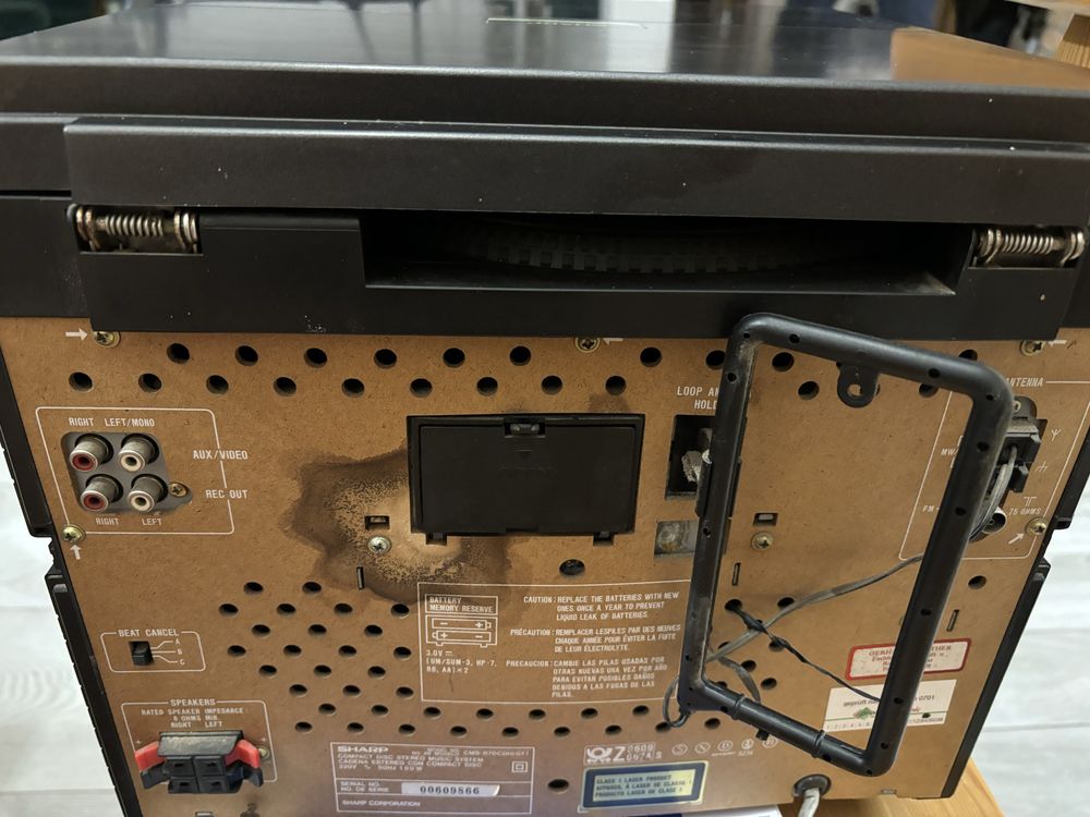 Wieża sharp z gramofonem  CMS-R 70