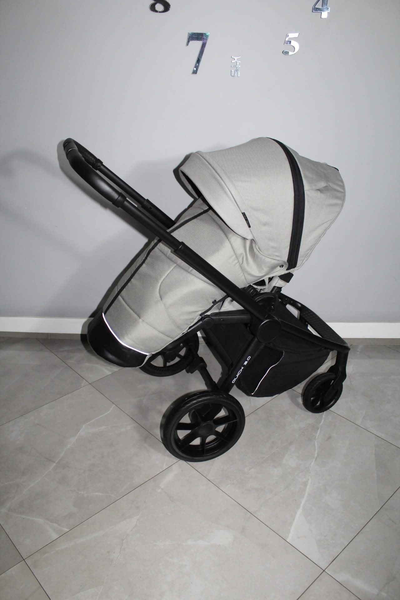 Stan Idealny! Wózek Muuvo Quick 3.0 Steel Grey