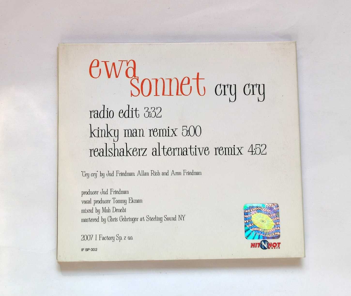 Płyta EWA SONNET Cry Cry płyta CD stan nowy
