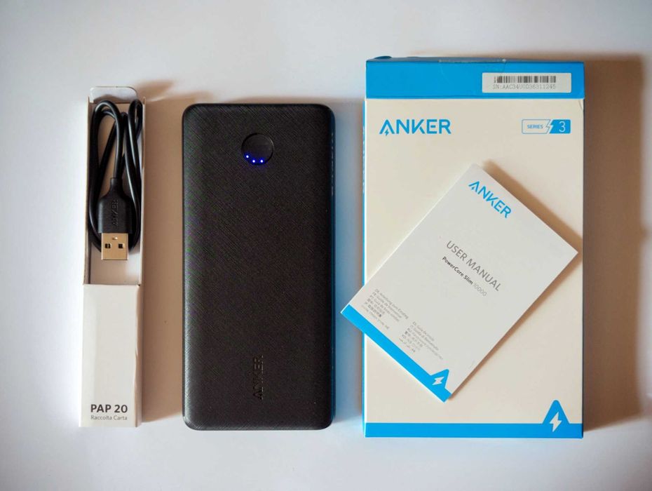 Павербанк PowerBank Anker PowerCore Slim 10000mAh