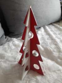 Drewniana składana choinka z dzwoneczkami Boże Narodzenie
