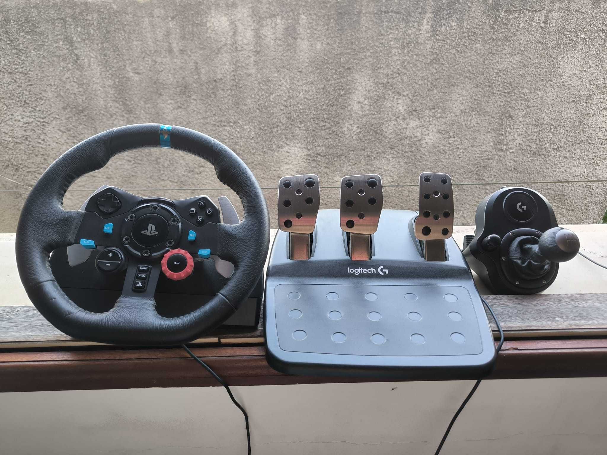 Volante G29 Completo (incluso mudanças e pedais) - LEIA ANÚNCIO