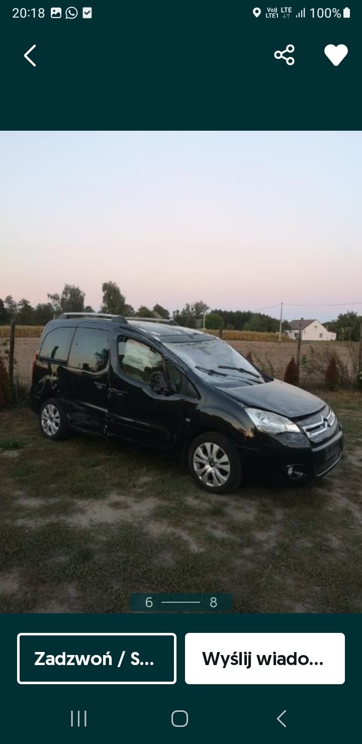 Berlingo Partner multispace XTR Osobowy Czesci