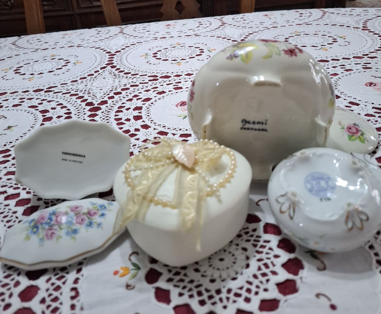 Conjunto de 5 caixinhas decorativas
