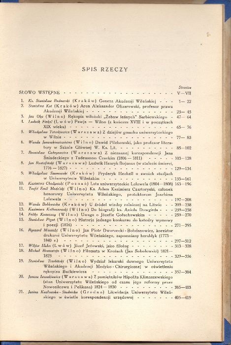 Księga pamiątkowa Uniwersytetu Wileńskiego t. I 1929 r.