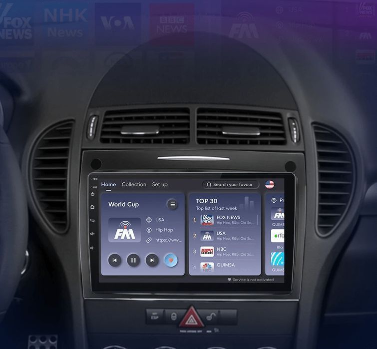 Radio Android do Mercedes SLK R171, CarPlay, Android Auto, 2GB 32GB