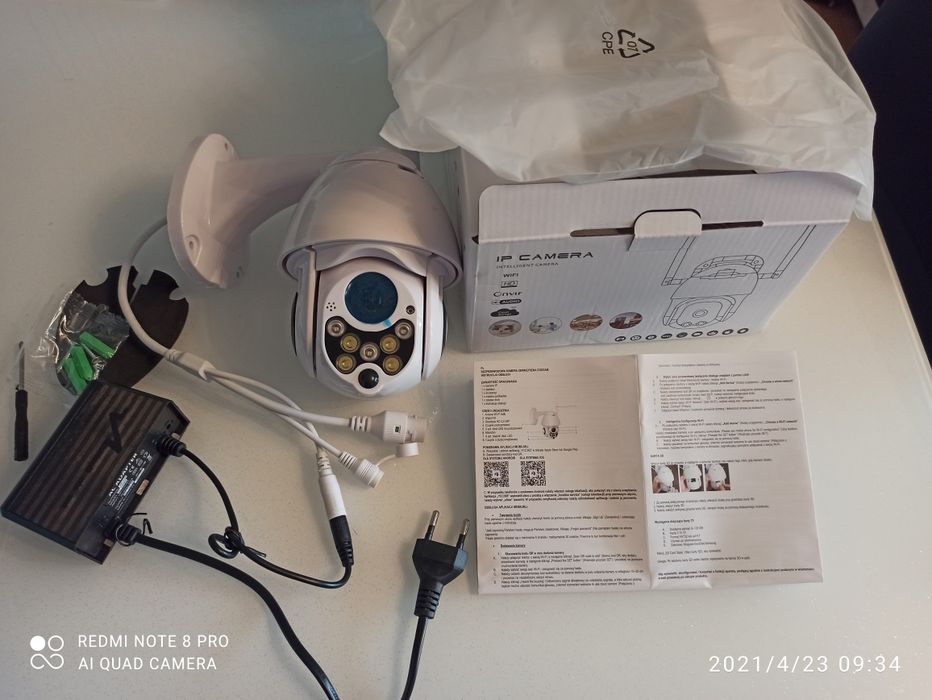 Kamera obrotowa Full HD 1080i, Wi-Fi, SD, zewnętrzna/wewnętrzna