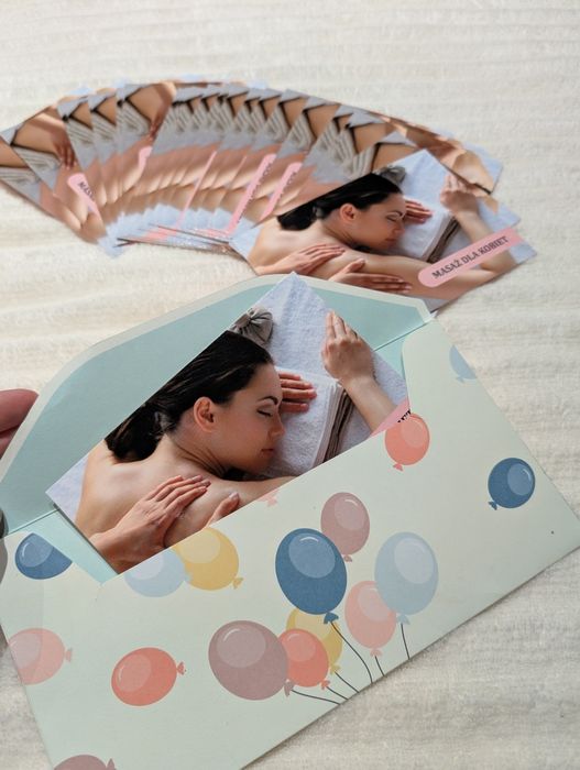 Masaż dla kobiet. Sertyfikat.  Vauczere. Prezent. Masaż