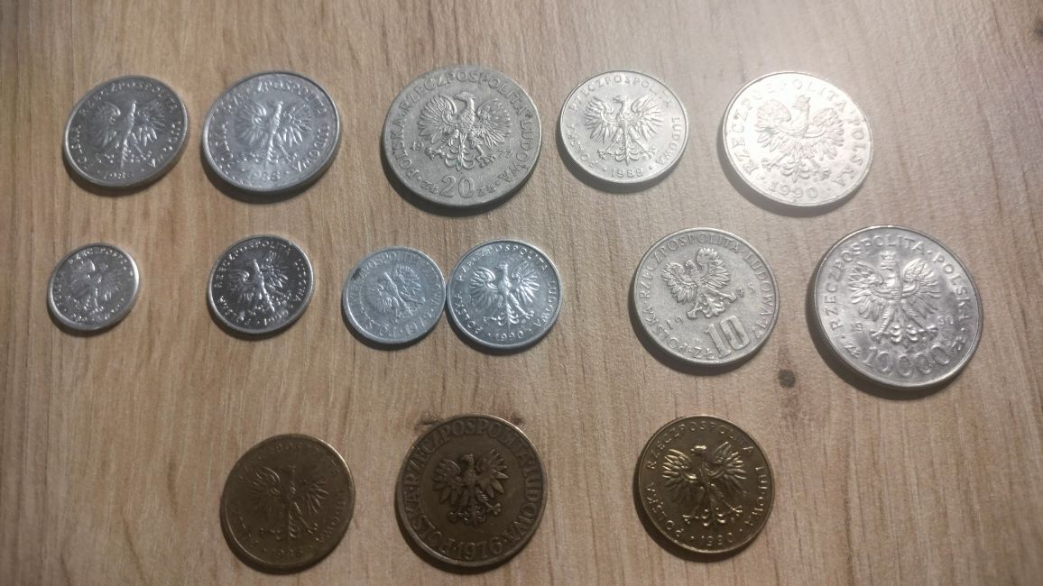 Monety PRL 14 sztuk