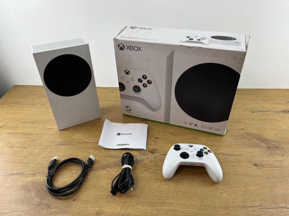 Konsola Xbox Series S.  100% sprawna, KOMPLET. Gwarancja Rozruchowa