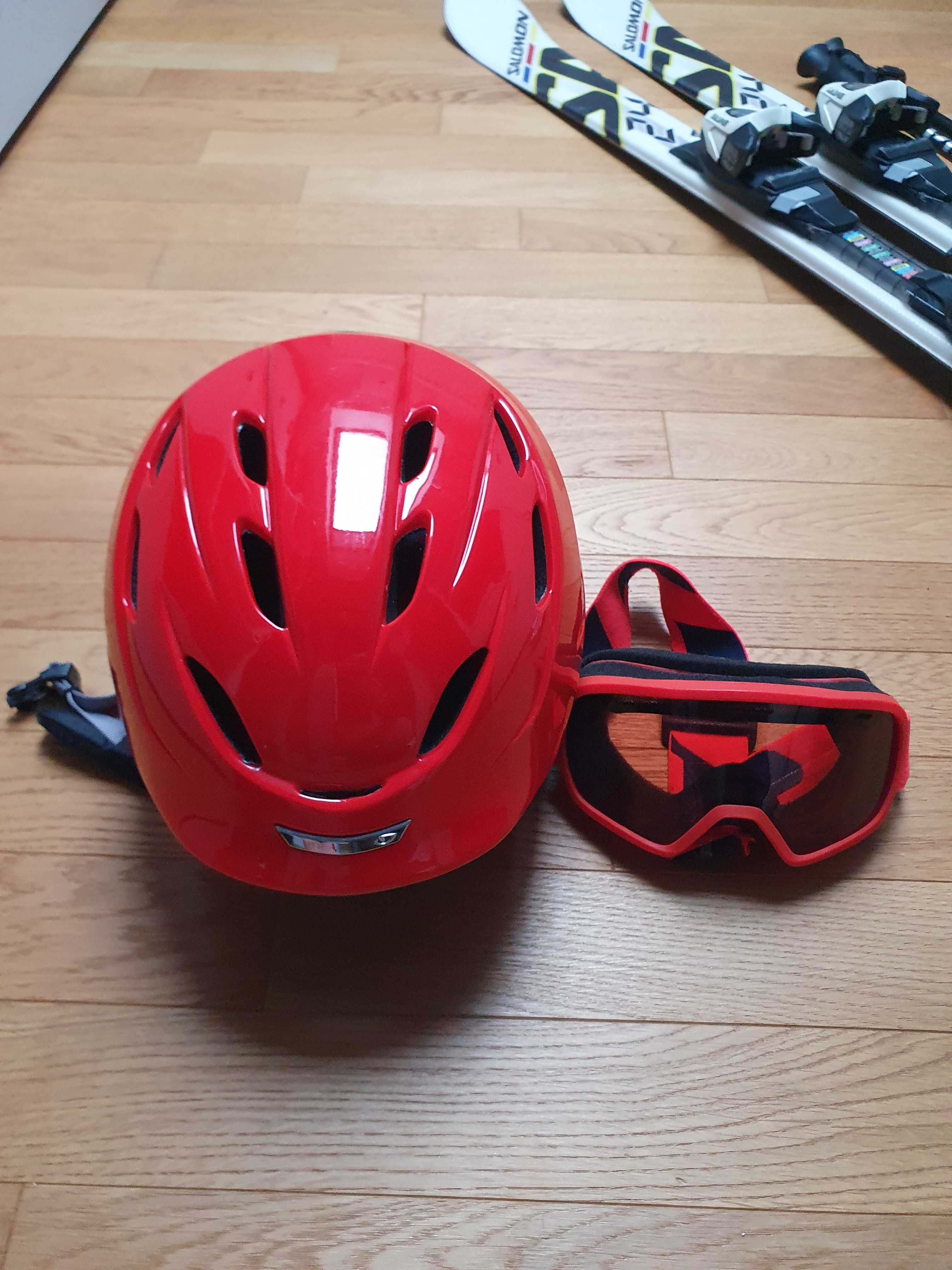 Narty Salomon 110 + buty Salomon Ghost rozm 21 + kask i gogle