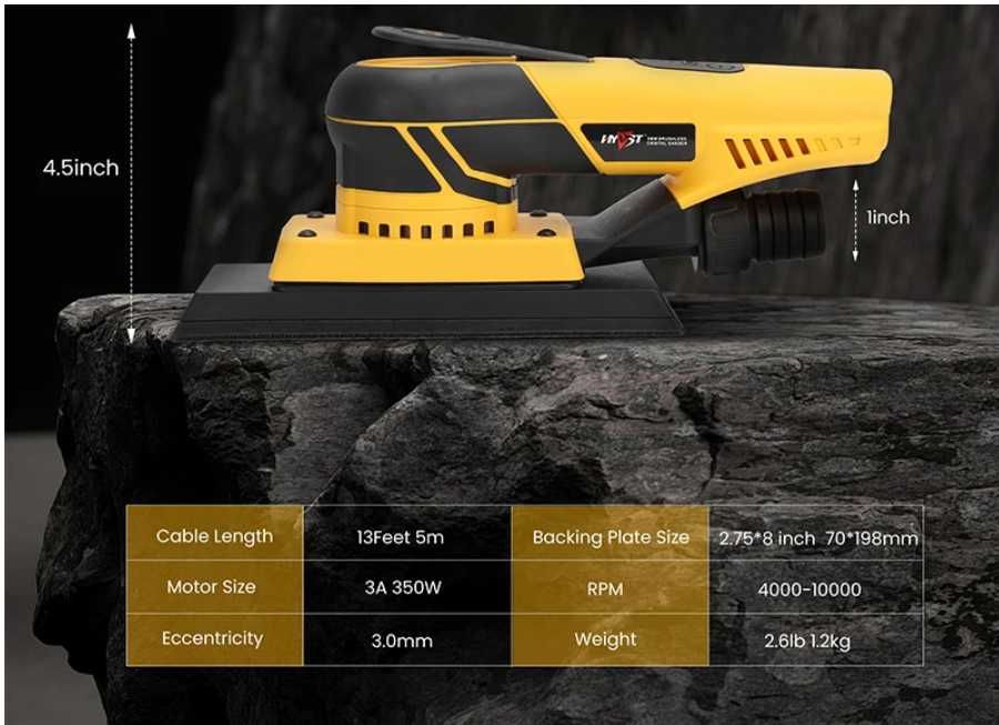 Шліфмашина Єксцентрикова прямокутна. Прямоугольная шлифмашина. 3.0 мм