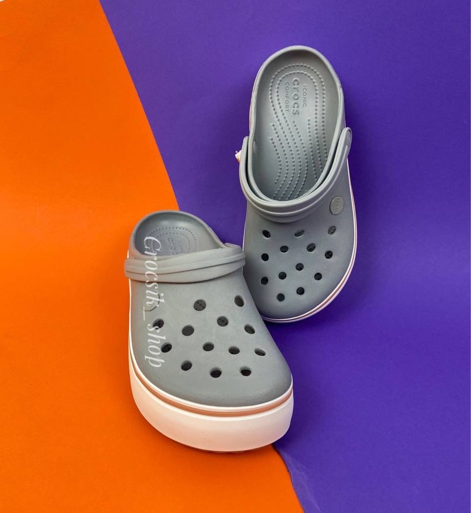 Crocs Crocband Platform Clog крокси платформа жіночі