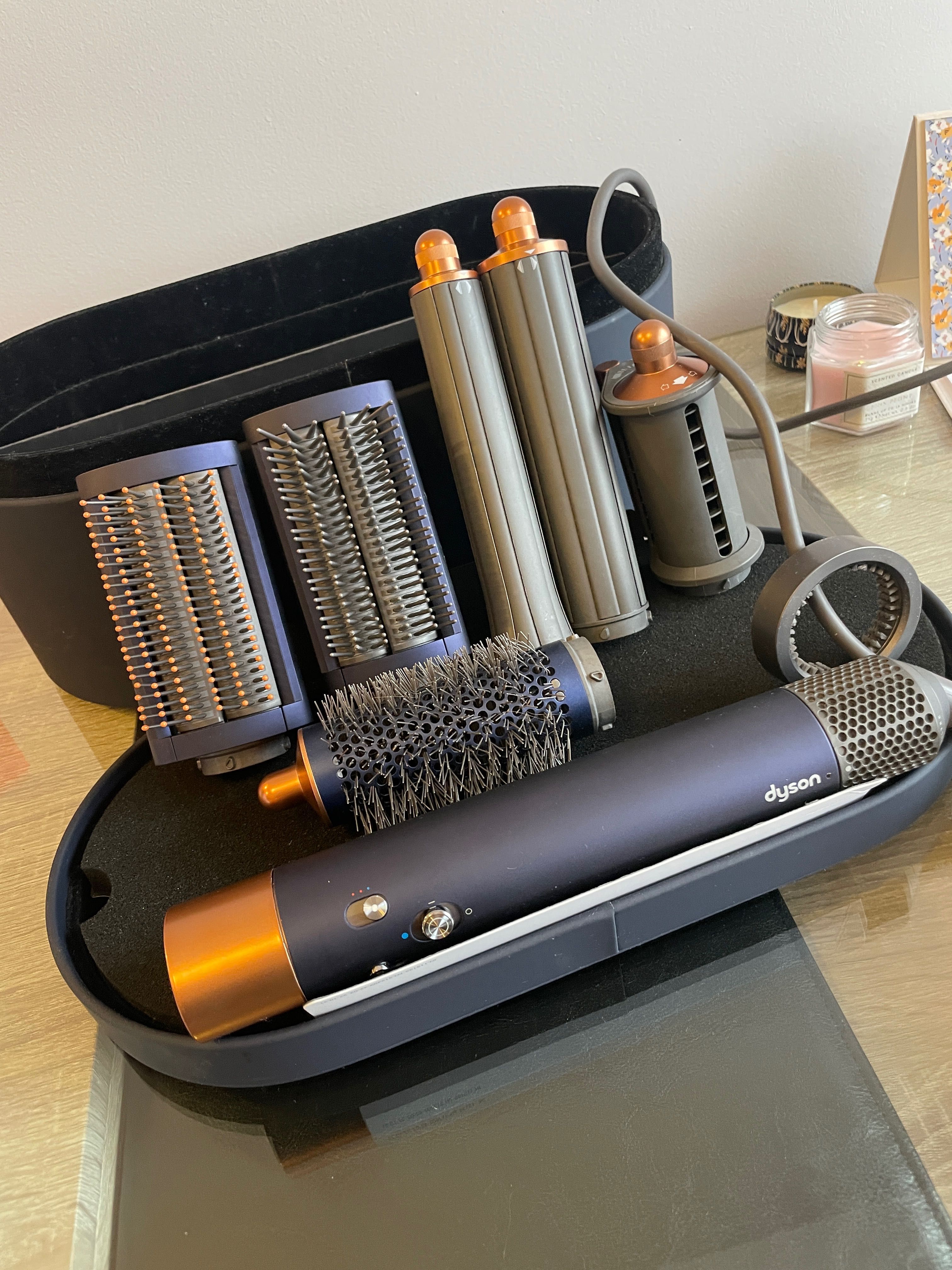 Błękit pruski/Miedź Multistyler dyson airwrap complete long
