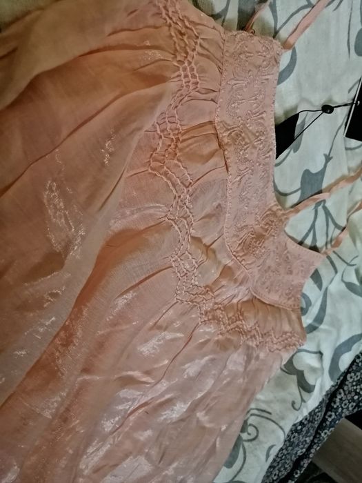 VILA _ bluzka top bluzeczka na ramiączkach Haftowana Wiskoza _ NOWA!