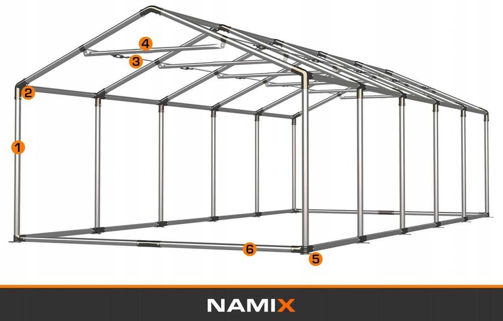 *** PROMOCJA *** Namiot GRAND 4x10m ogrodowy imprezowy WZMOCNIONY