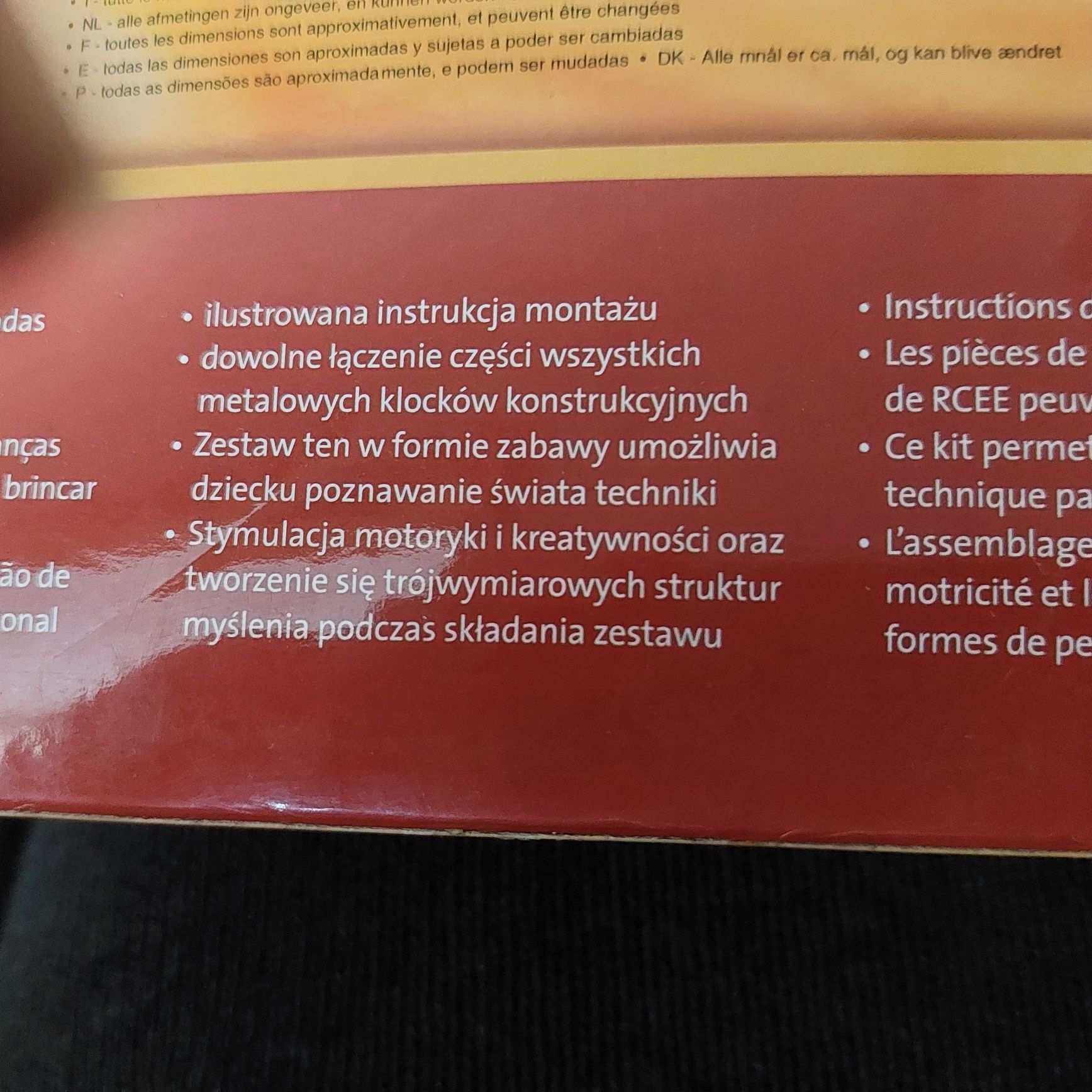 Klocki konstrukcyjne metalowe