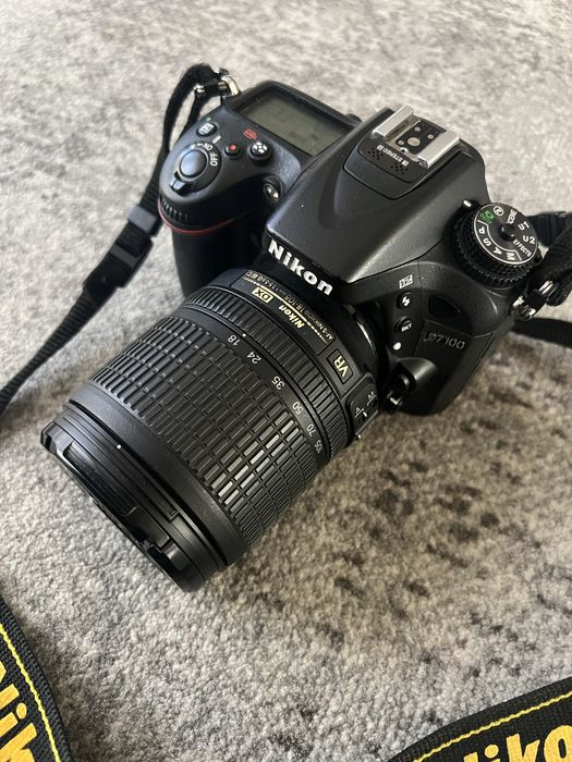Nikon D7100 lustrzanka aparat + zasilacz + obiektyw 18-105