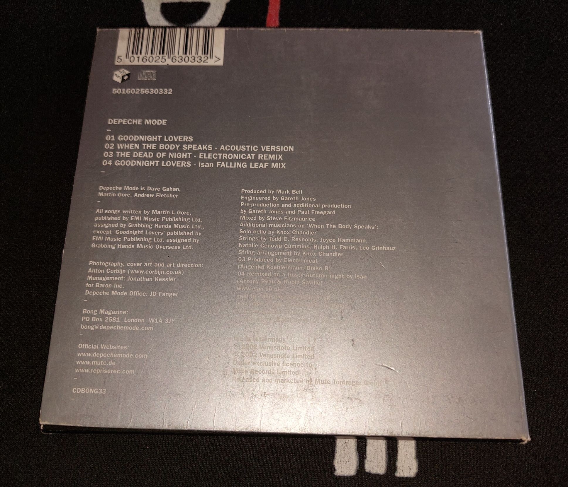 Depeche Mode Goodnight Lovers ( 4 tracks ) CD 2002 UK