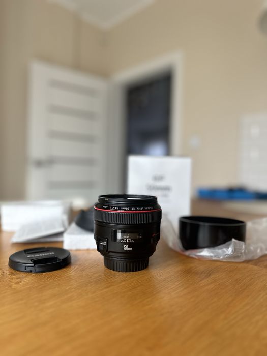 Canon EF 50mm f/1.2 L USM – stan salonowy, jak nowy! Okazja