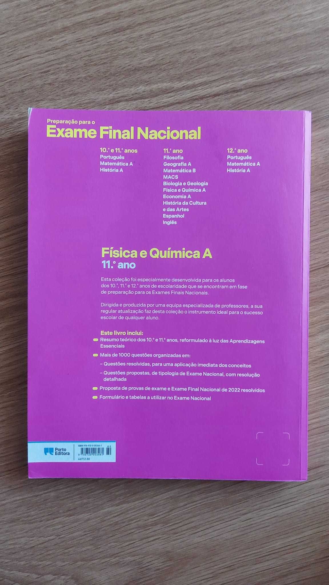 Livro de preparação para exame de Físico-Química