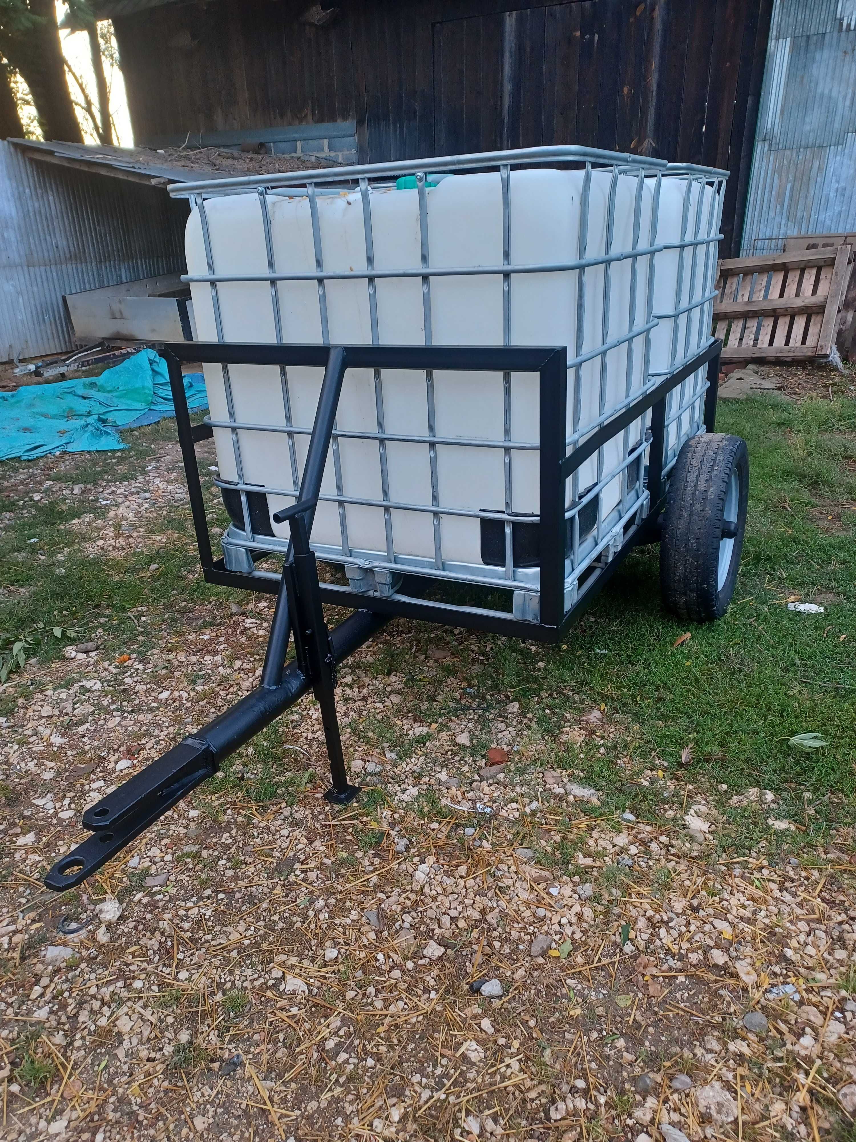 przyczepka, beczka, mauzer 1000l