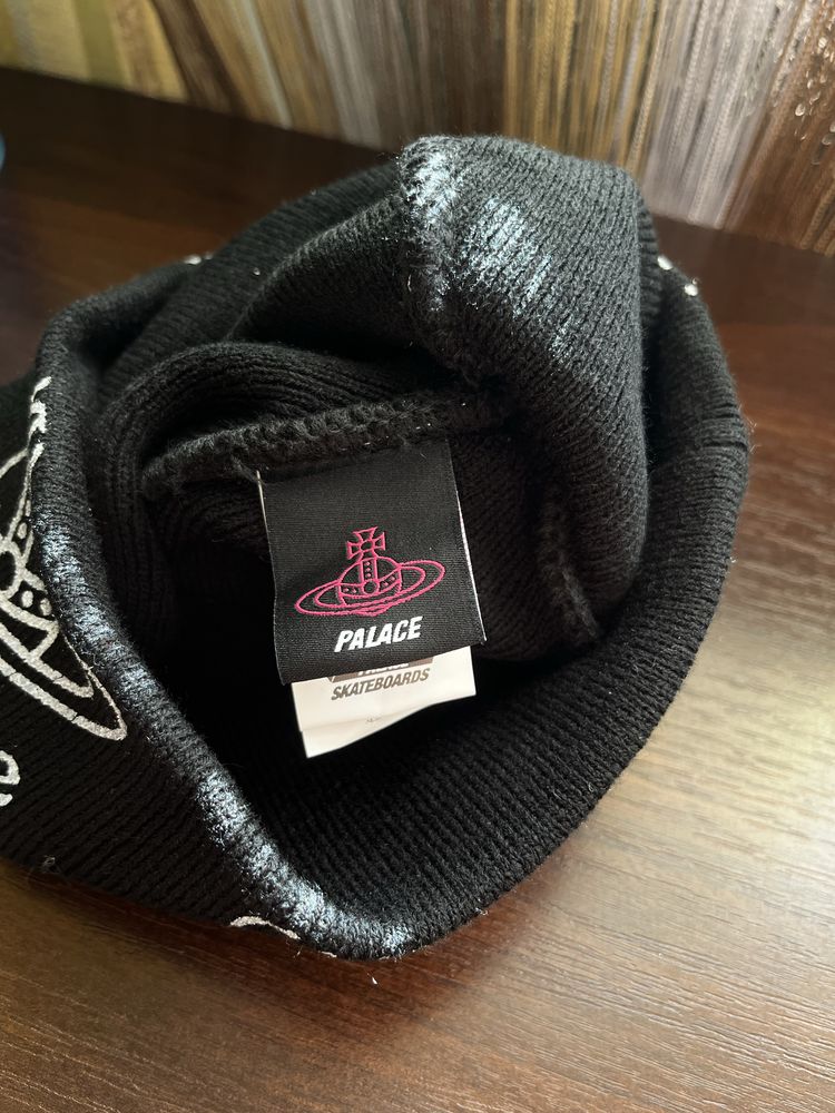 Шапка біні skateboard sk8 Palace Vivienne Westwood чорна