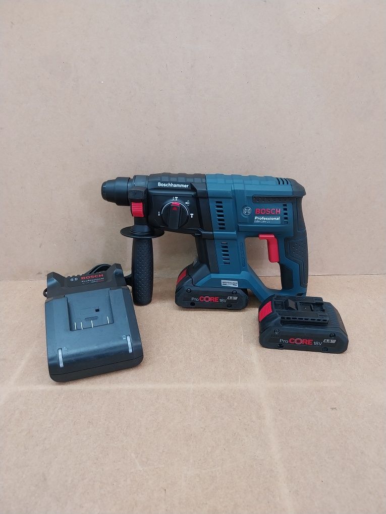 Bosch GBH 18V-21 Młotowiertarka Udarowa 3Funkcyjna SDSPlus 2x4.0Ah