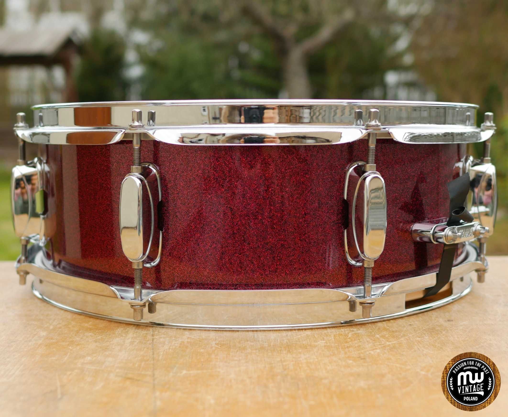 Werbel Tama Silverstar Birch 14” x 5” Burgundy Sparkle ‼️