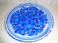 Prato de cerâmica fabuloso  Azul Royal
