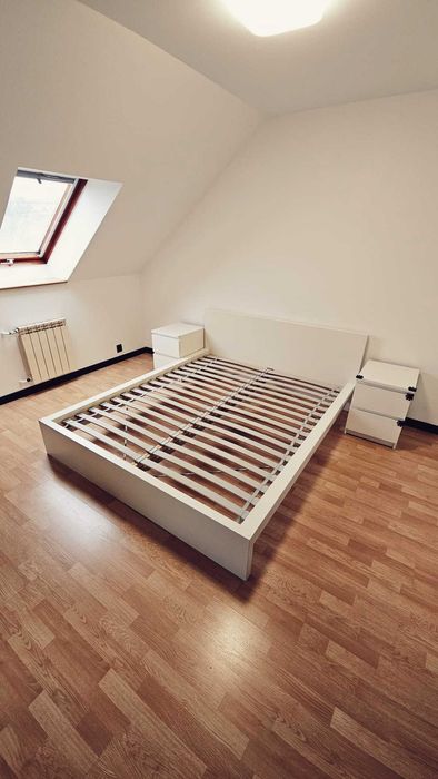 Łóżko IKEA 160x200 + stelaż premium wzmacniany + 2 szafki nocne GRATIS