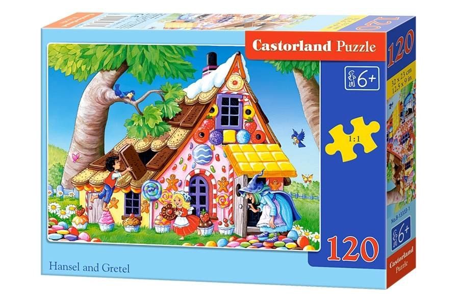 Puzzle dla dzieci bajkowe bajki  120 el. Hansel and Gretel