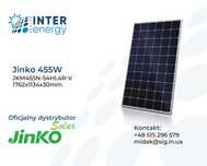 Panele Fotowoltaiczne Jinko Solar 455W Type N (295,20 zł BRUTTO)