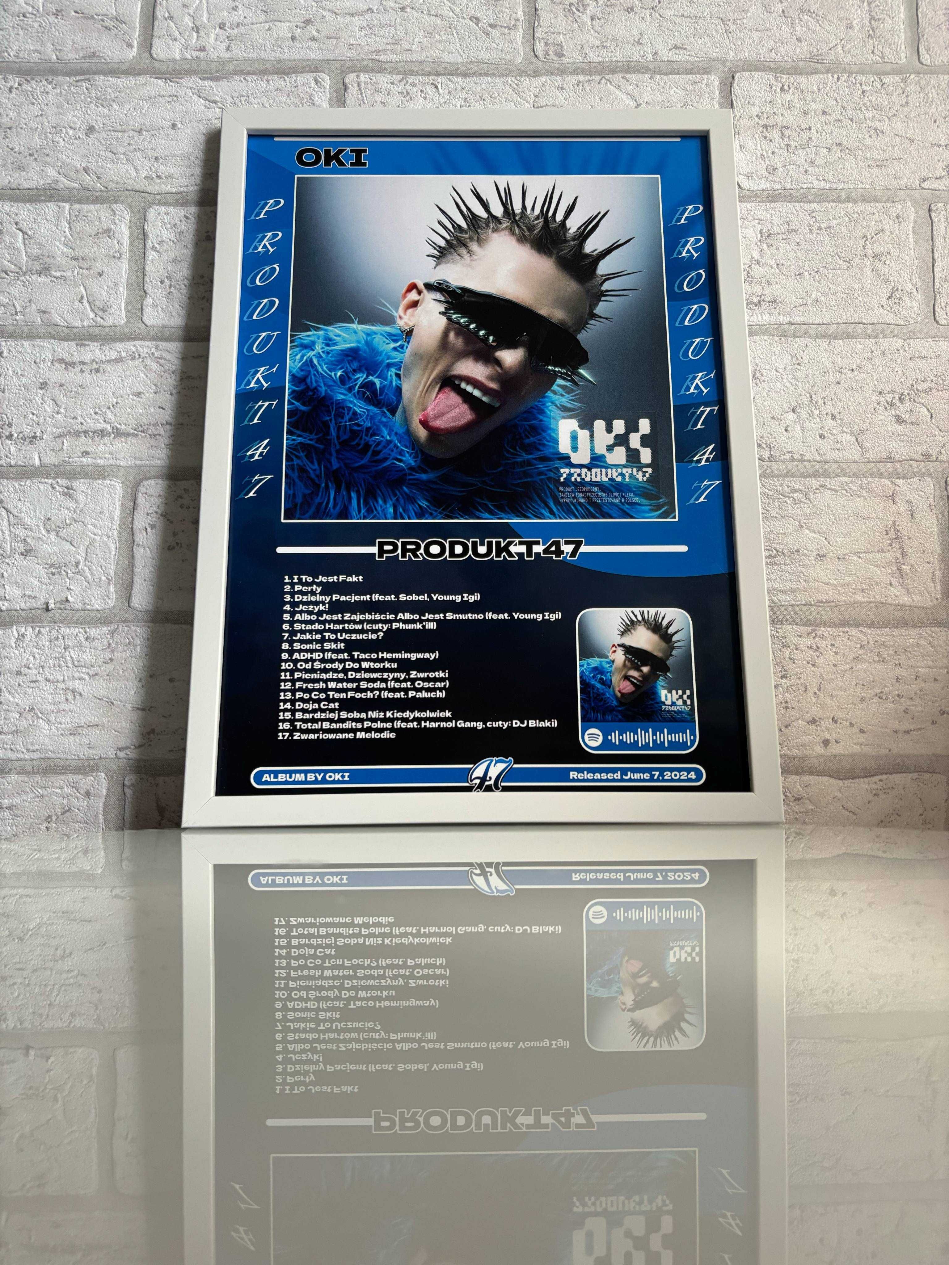 Plakat Oki "Produkt47" z ramką A4