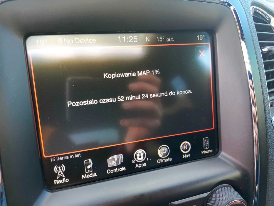Konwersja z USA na EU Jeep Grand Cheroke WK2 Polski Mapy Swiatla Radio