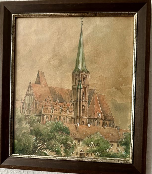 Breskau Wrocław akwarela