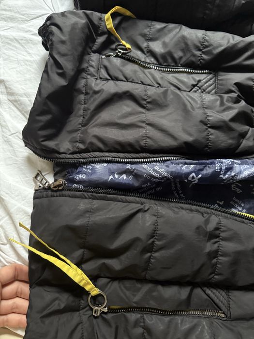 Kurtka damska używana, czarno-żółta, rozmiar M