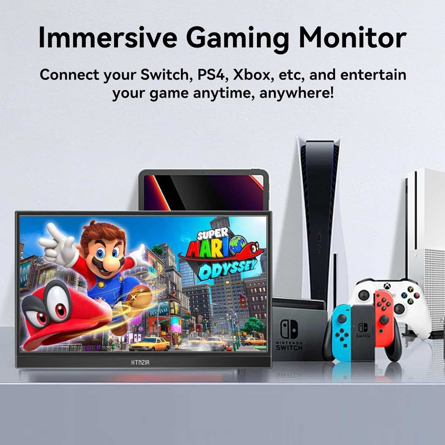 Monitor przenośny 15,6" 144 Hz FHD HDR do gier, laptopa i konsol