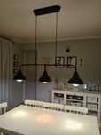 Ikea Agunnaryd lampa wisząca 3 lampki czarny