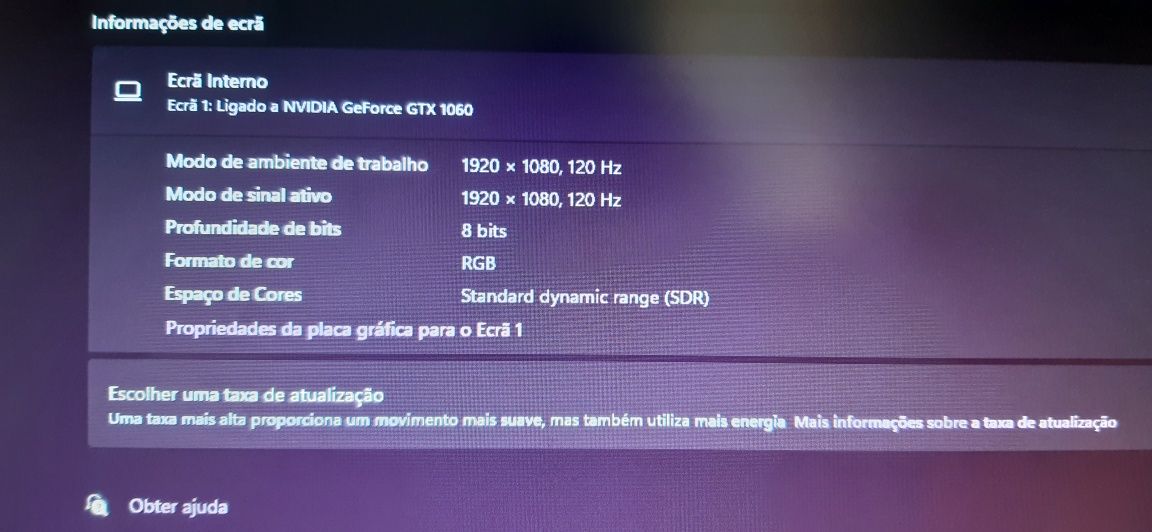 PC game portátil hp120Hz