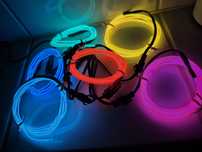 Neonowe światła 6x1m cosplay samochód urodziny dekoracje neon