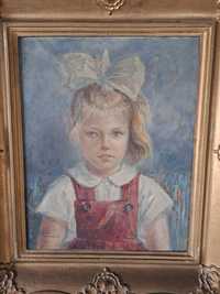 Obraz olejny " Portret dziewczynki"
