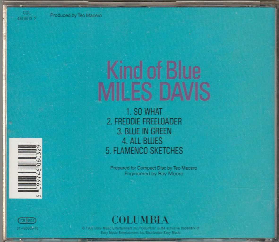 CD Miles Davis - Kind Of Blue
