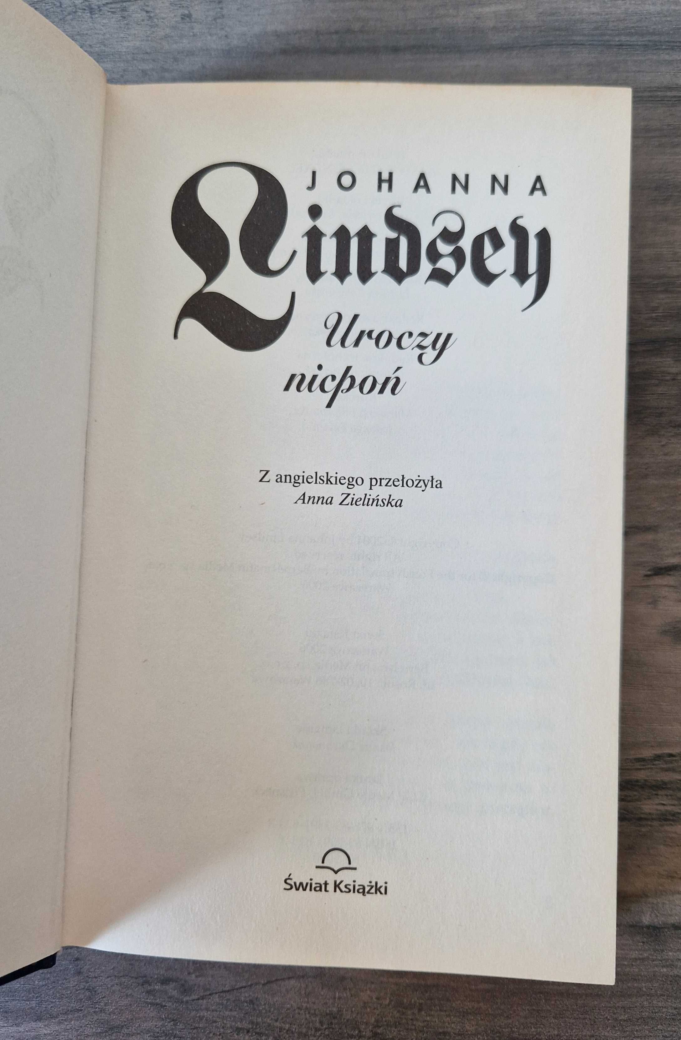 Uroczy nicpoń Johanna Lindsey oprawa twarda stan bdb