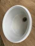 zlew ceramiczny okrągły biały