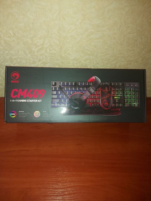 Геймерський набір Клавіатура, мишка, навушники MARVO CM409
