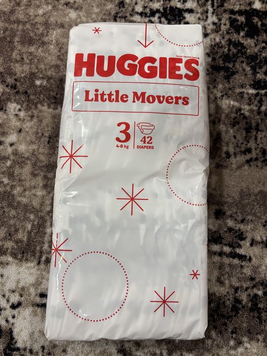Продам підгузки Huggies Little Movers 3 (4-9 кг) 42 шт