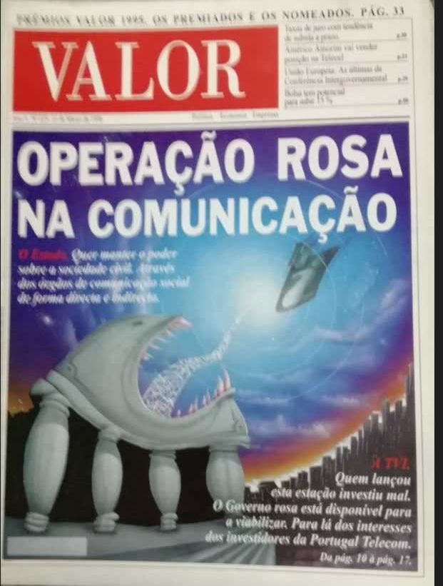 5  revistas Valor -  Fev a Março de 1996-Muito Bem conservadas LOTE 2